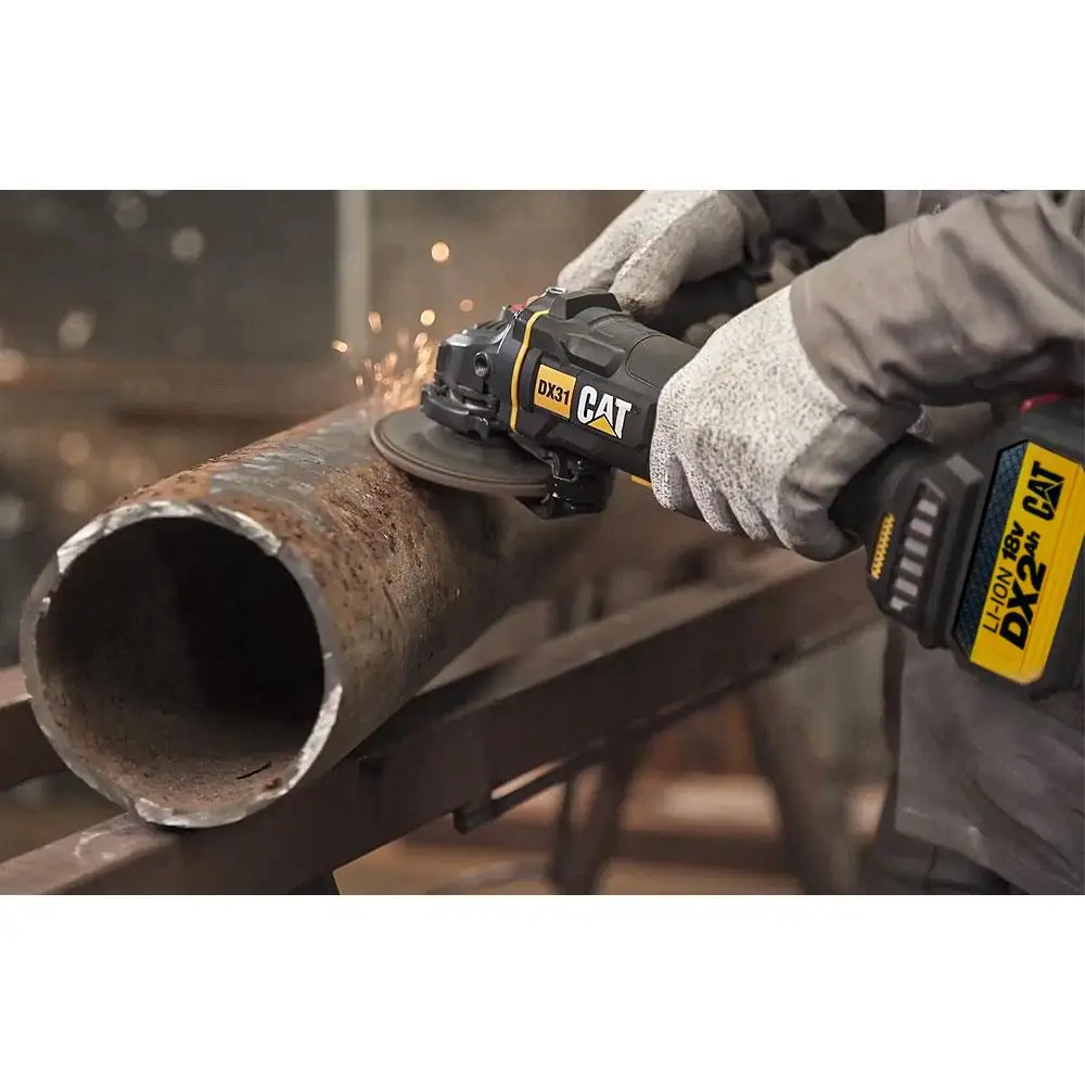 CAT DX31BC 18Volt 2.0Ah Li-ion 115mm Tek Akülü Kömürsüz Profesyonel Avuç Taşlama CAT DX31BC 18Volt 2.0Ah Li-ion 115mm Tek Akülü Kömürsüz Profesyonel Avuç Taşlama