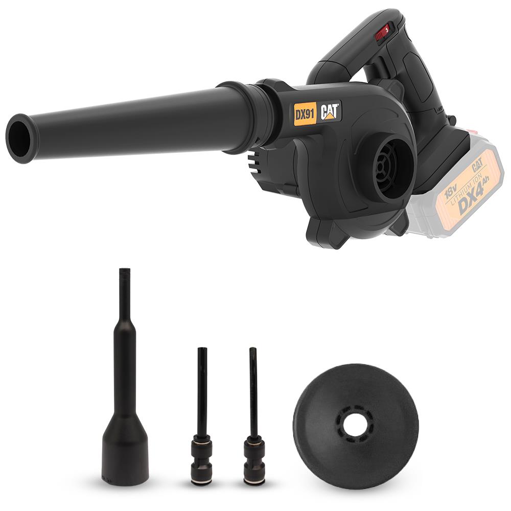 CAT DX91B 18Volt Profesyonel Devir Ayarlı Üfleyici + 5 Parça Aksesuar (Akü Dahil Değildir) CAT DX91B 18Volt Profesyonel Devir Ayarlı Üfleyici + 5 Parça Aksesuar (Akü Dahil Değildir)
