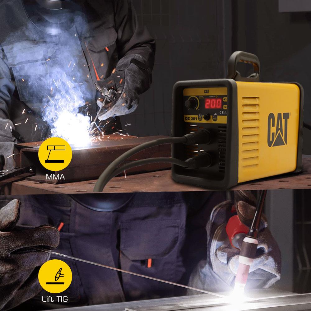CAT DZ201 200 Amper TIG LIFT/MMA Çanta Tipi Profesyonel Dijital İnverter Kaynak Makinesi CAT DZ201 200 Amper TIG LIFT/MMA Çanta Tipi Profesyonel Dijital İnverter Kaynak Makinesi