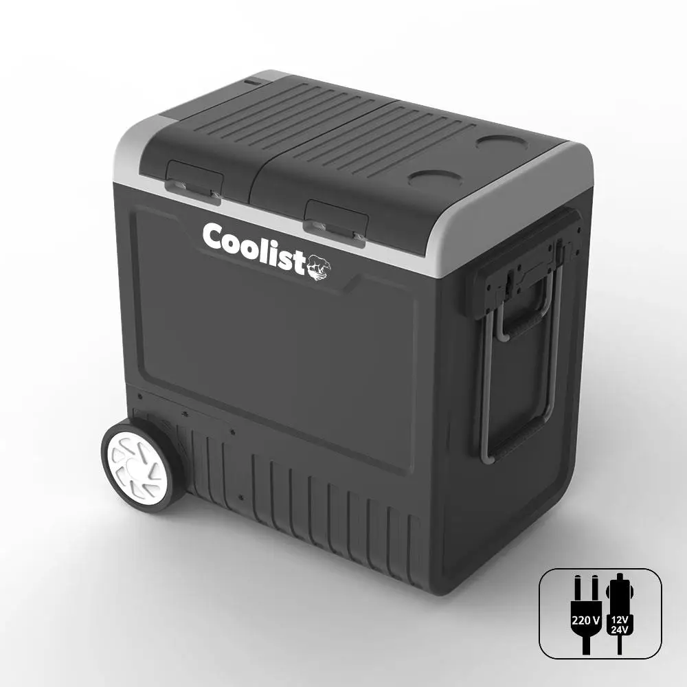 Coolist CLK65W 12/24Volt 220Volt 65 Litre Çift Bölmeli Tekerlekli Outdoor Kompresörlü Oto Buzdolabı/Dondurucu Coolist CLK65W 12/24Volt 220Volt 65 Litre Çift Bölmeli Tekerlekli Outdoor Kompresörlü Oto Buzdolabı/Dondurucu