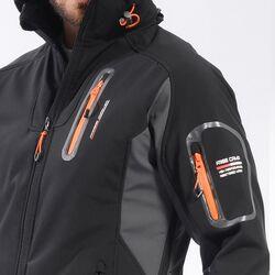 FreeCamp Eagle Softshell Ceket-SİYAH-TURUNCU FreeCamp Eagle Softshell Ceket-SİYAH-TURUNCU