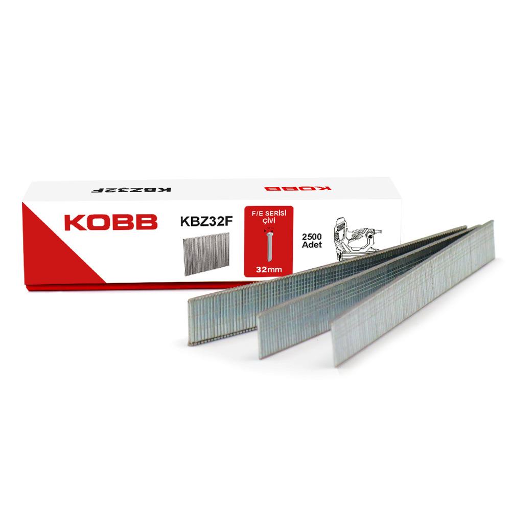 KOBB KBZ32F 32mm 2500 Adet F/E/J/8 Serisi Ağır Hizmet Tipi Kesik Başlı Çivi KOBB KBZ32F 32mm 2500 Adet F/E/J/8 Serisi Ağır Hizmet Tipi Kesik Başlı Çivi