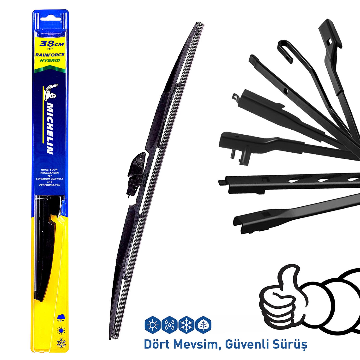 Michelin Rainforce™ MC19815 38CM 1 Adet Universal Hibrit Silecek Michelin Rainforce™ MC19815 38CM 1 Adet Universal Hibrit Silecek