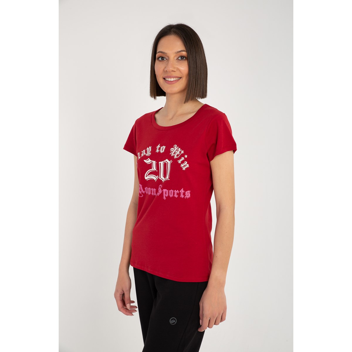 MoonSports Alisa Kadın 20 Baskılı Tshirt T-shirt MoonSports Alisa Kadın 20 Baskılı Tshirt T-shirt