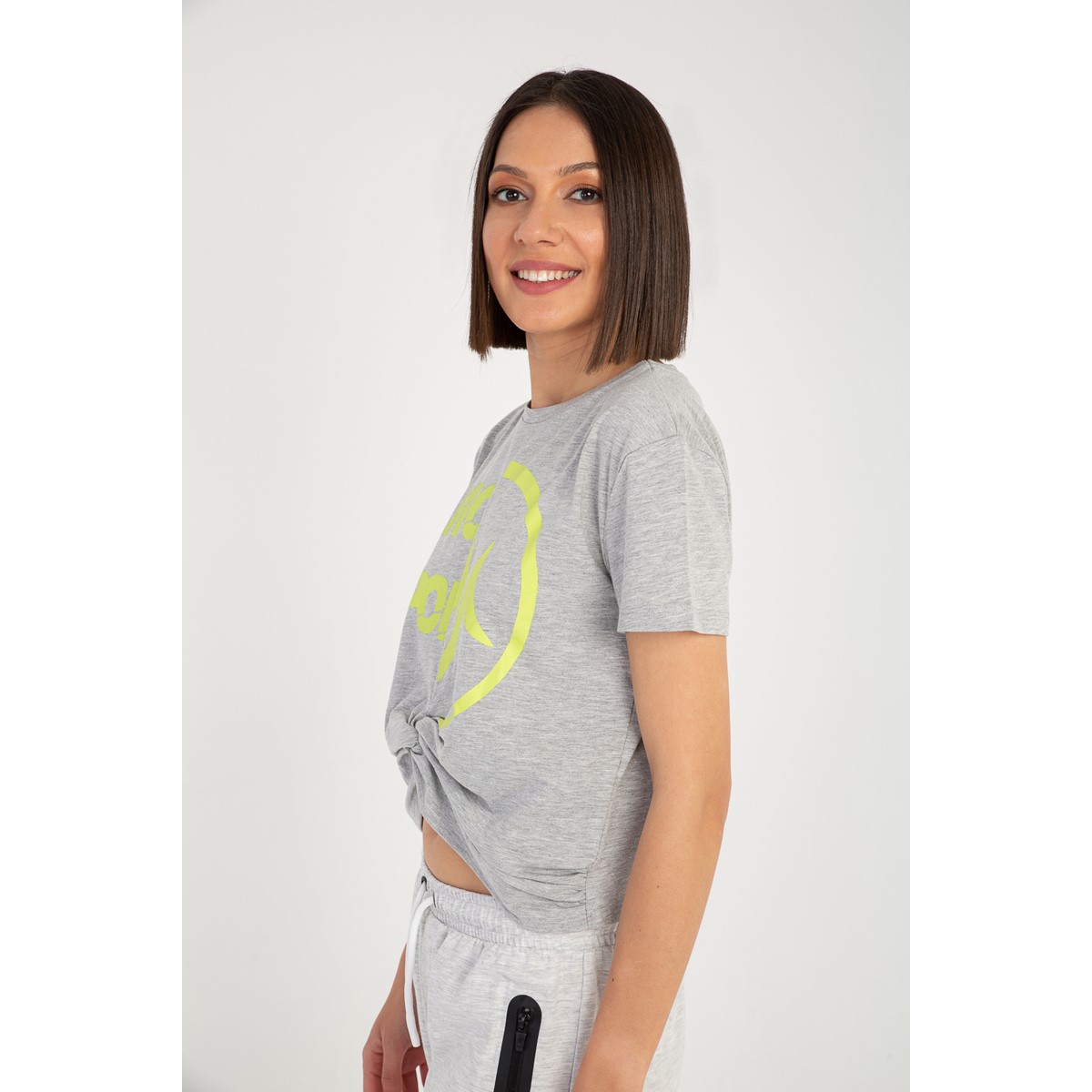 MoonSports Blair Kadın Büzgülü Tshirt T-shirt MoonSports Blair Kadın Büzgülü Tshirt T-shirt