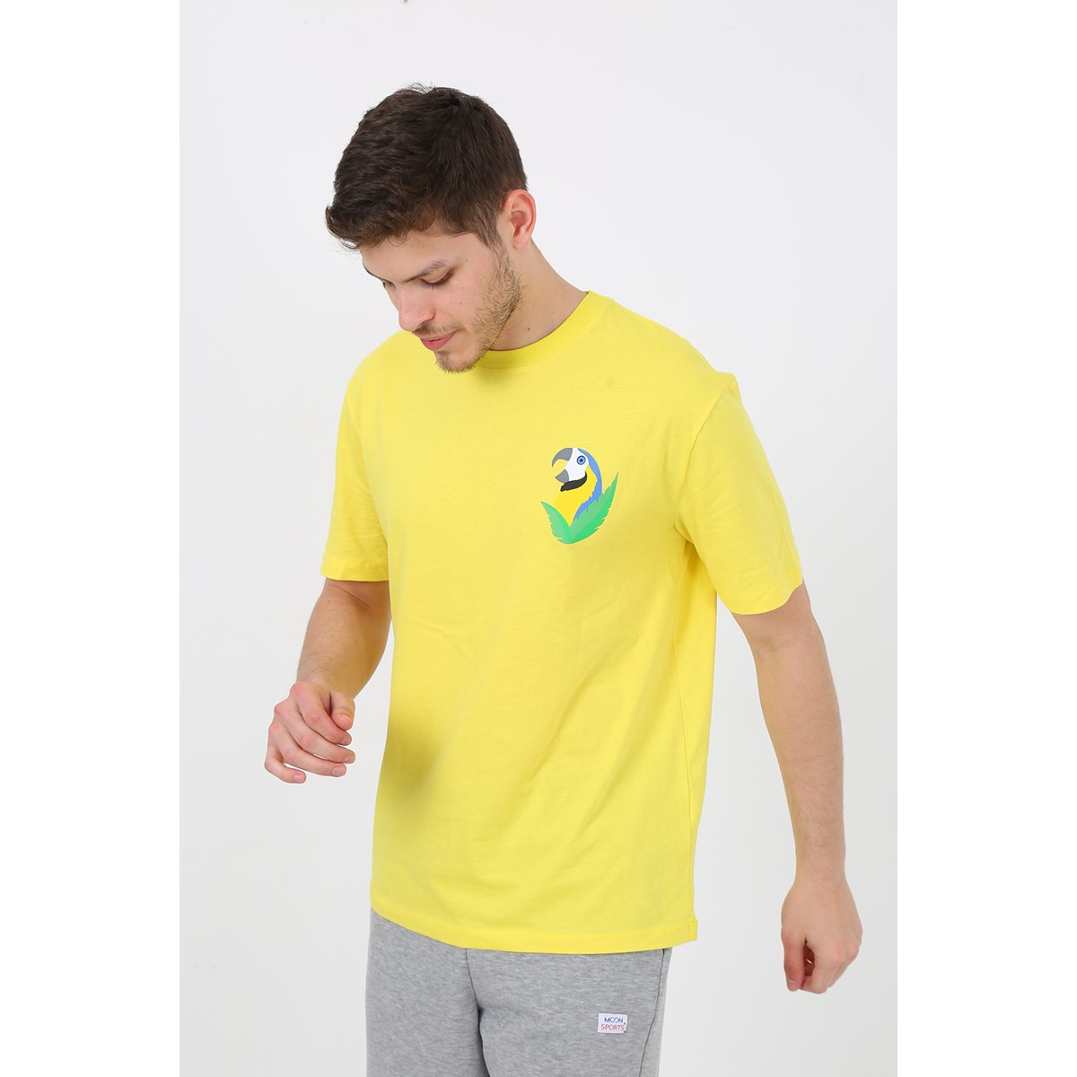 Moonsports Erkek Papagan Baskılı Tshirt Moonsports Erkek Papagan Baskılı Tshirt