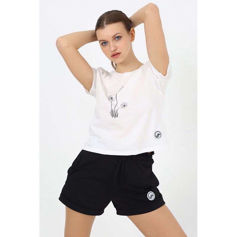 Moonsports Kadın Crop Tshirt Moonsports Kadın Crop Tshirt