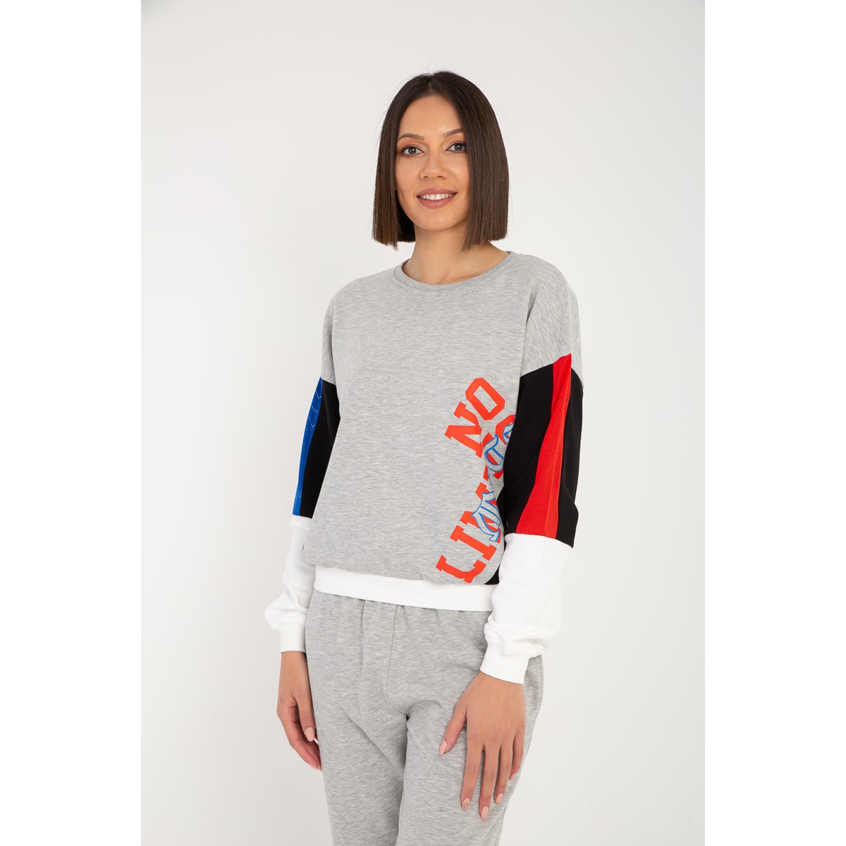 MoonSports Tiffany Kadın Baskılı Sweatshirt Sweatshirt MoonSports Tiffany Kadın Baskılı Sweatshirt Sweatshirt