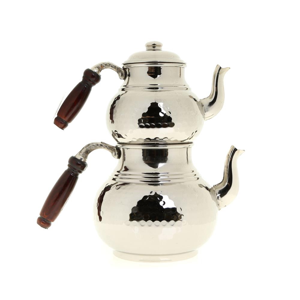 Cobper Premium Collection Teatime Bakır Çaydanlık Büyük Boy Nikel Cobper Premium Collection Teatime Bakır Çaydanlık Büyük Boy Nikel