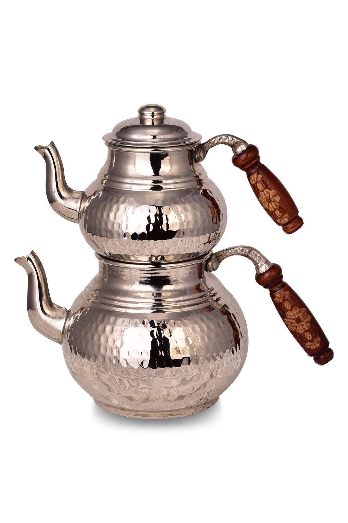 Cobper Premium Collection Klasik Isıtıcılı Kalın Bakır Çaydanlık Orta Boy Cobper Premium Collection Klasik Isıtıcılı Kalın Bakır Çaydanlık Orta Boy