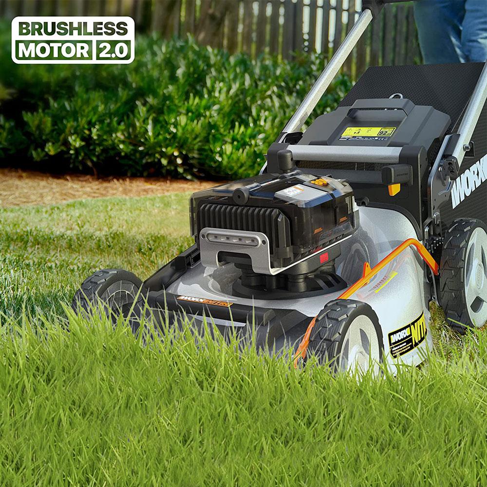 WORX WG761E 80Volt 4.0Ah. Li-ion 51cm Profesyonel Kömürsüz Şarjlı Çim Biçme WORX WG761E 80Volt 4.0Ah. Li-ion 51cm Profesyonel Kömürsüz Şarjlı Çim Biçme