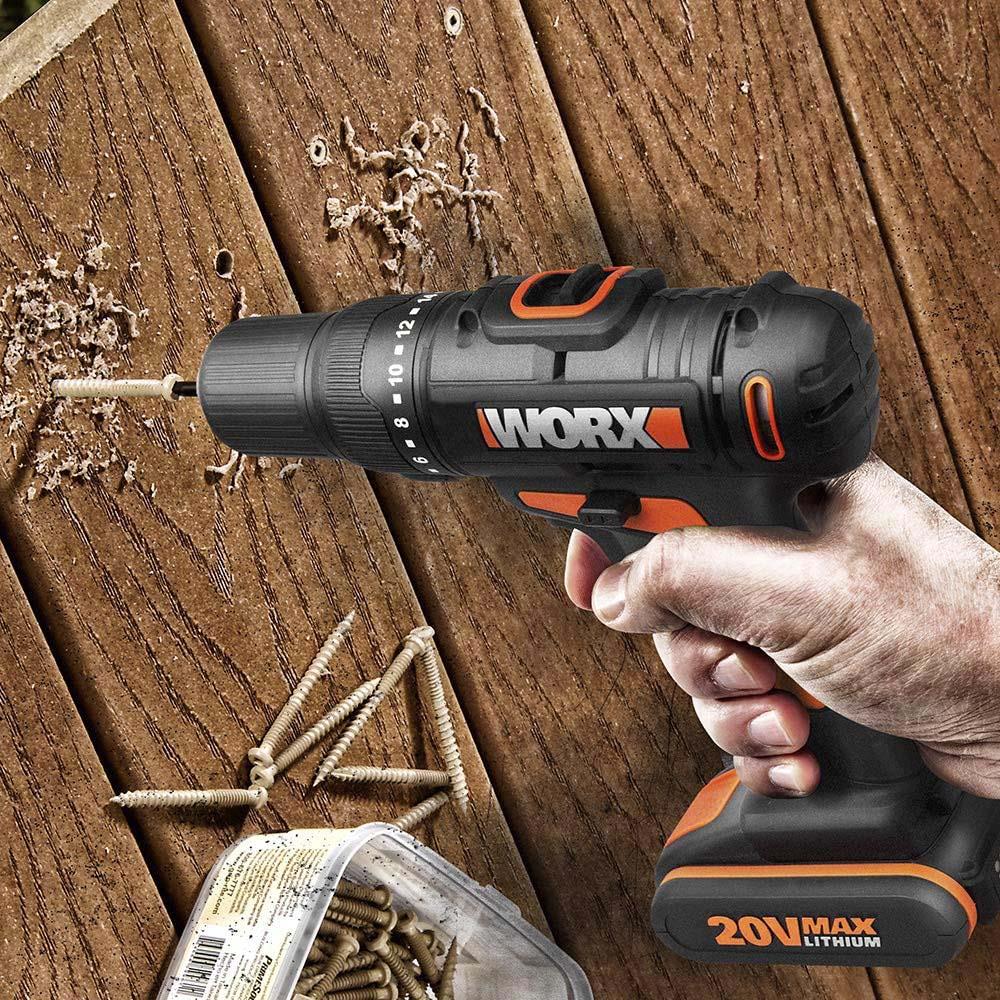 WORX WX108 20Volt/2.0Ah. Li-ion Çift Akülü Profesyonel Şarjlı Matkap WORX WX108 20Volt/2.0Ah. Li-ion Çift Akülü Profesyonel Şarjlı Matkap