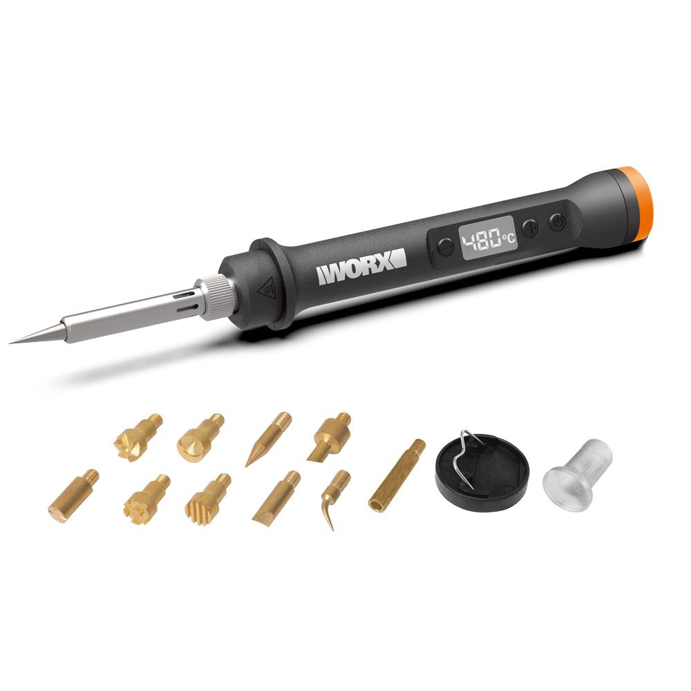 WORX WX744.9 MAKERX 20Volt Profesyonel Dijital Lehim Tabancası + 12 Aksesuar (Akü Dahil Değildir) WORX WX744.9 MAKERX 20Volt Profesyonel Dijital Lehim Tabancası + 12 Aksesuar (Akü Dahil Değildir)