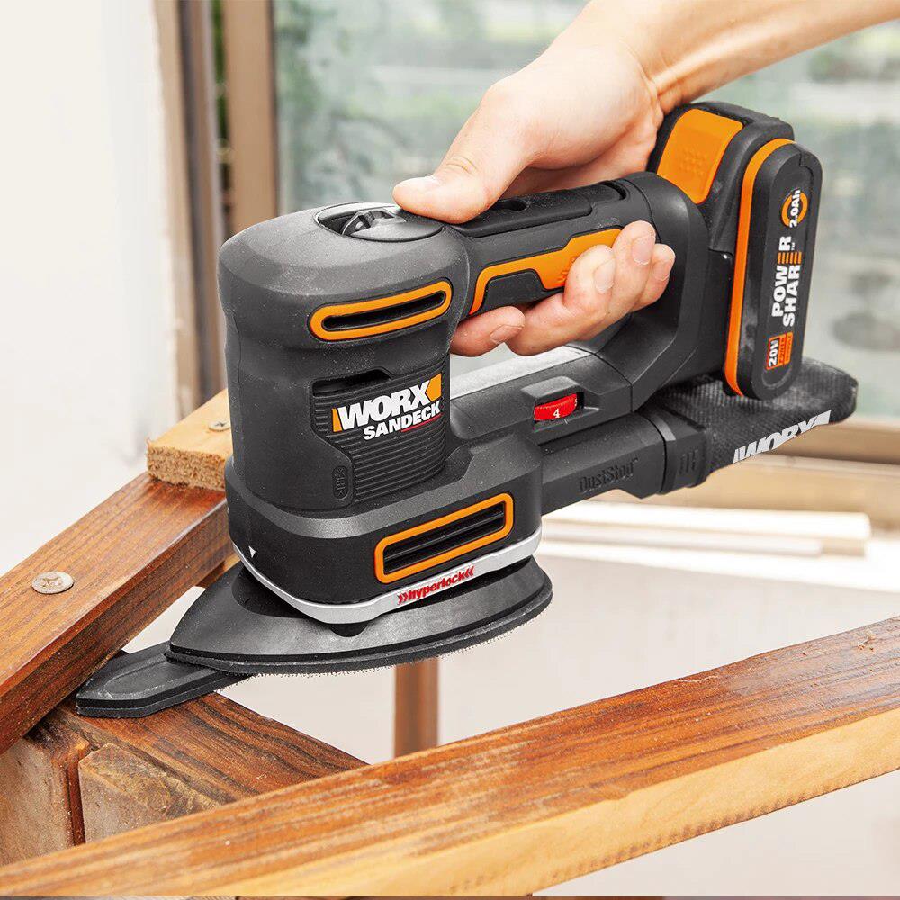 WORX WX820 20Volt 2.0Ah. Li-ion Profesyonel Devir Ayarlı Çok Amaçlı Şarjlı Zımpara WORX WX820 20Volt 2.0Ah. Li-ion Profesyonel Devir Ayarlı Çok Amaçlı Şarjlı Zımpara