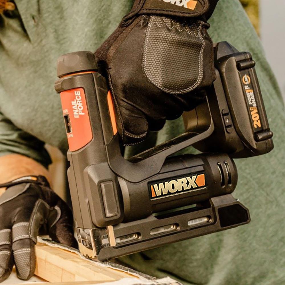 WORX WX843 20Volt/2.0Ah. Li-ion Şarjlı Profesyonel 6-14mm Zımba ve 15mm Çivi Çakma + 3500 adet Yedek Zımba ve Çivi WORX WX843 20Volt/2.0Ah. Li-ion Şarjlı Profesyonel 6-14mm Zımba ve 15mm Çivi Çakma + 3500 adet Yedek Zımba ve Çivi